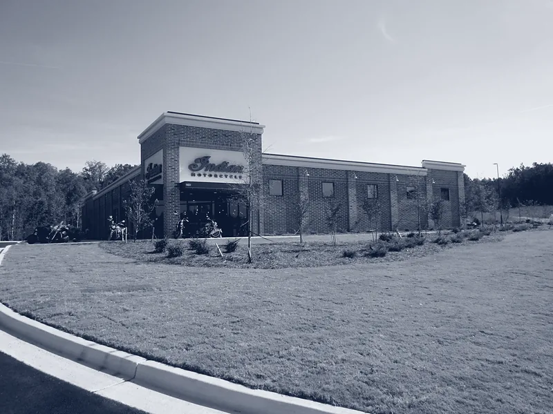 Indian Motorcycle Dealership — Completed site, October 2016