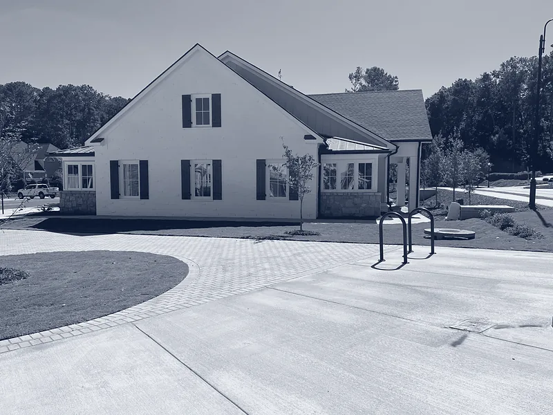 Mixed-Use Development — Milton — Courtyard drive, October 2022